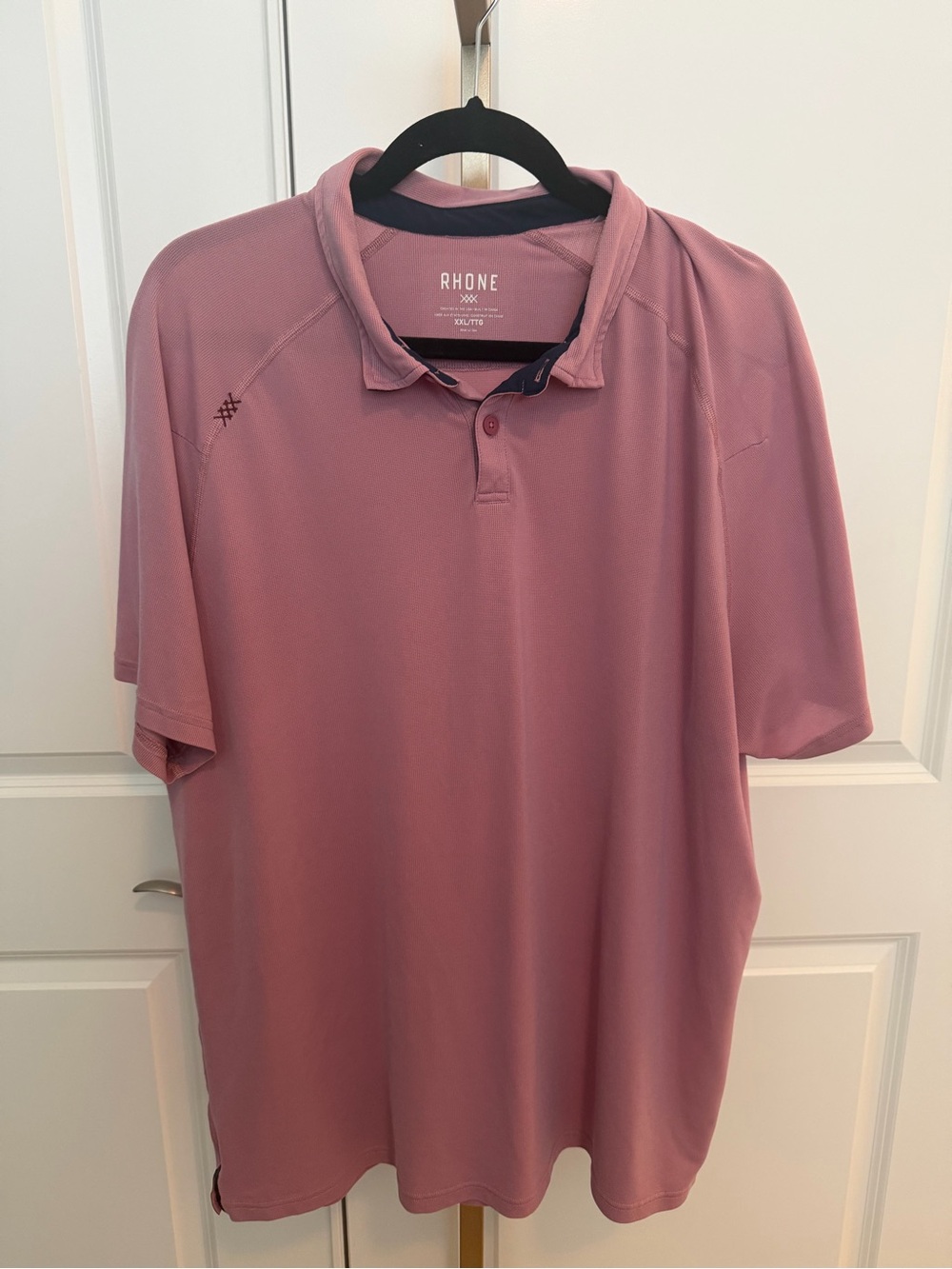 RHONE Men's Polo Shirt in Dusty Rose